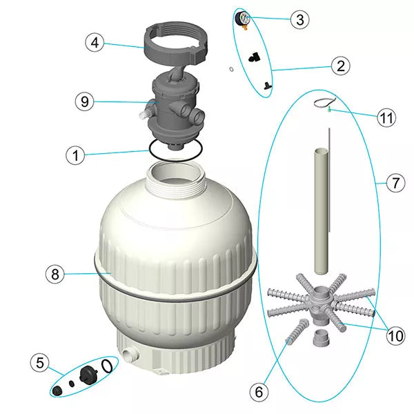AstralPool Cantabric Top Sandfilter