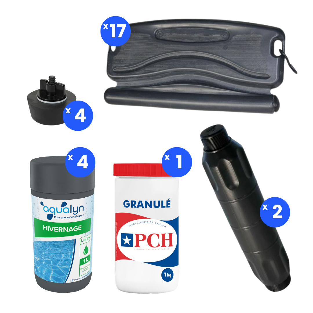 Kit hivernage pour piscine de 8 x 4 m