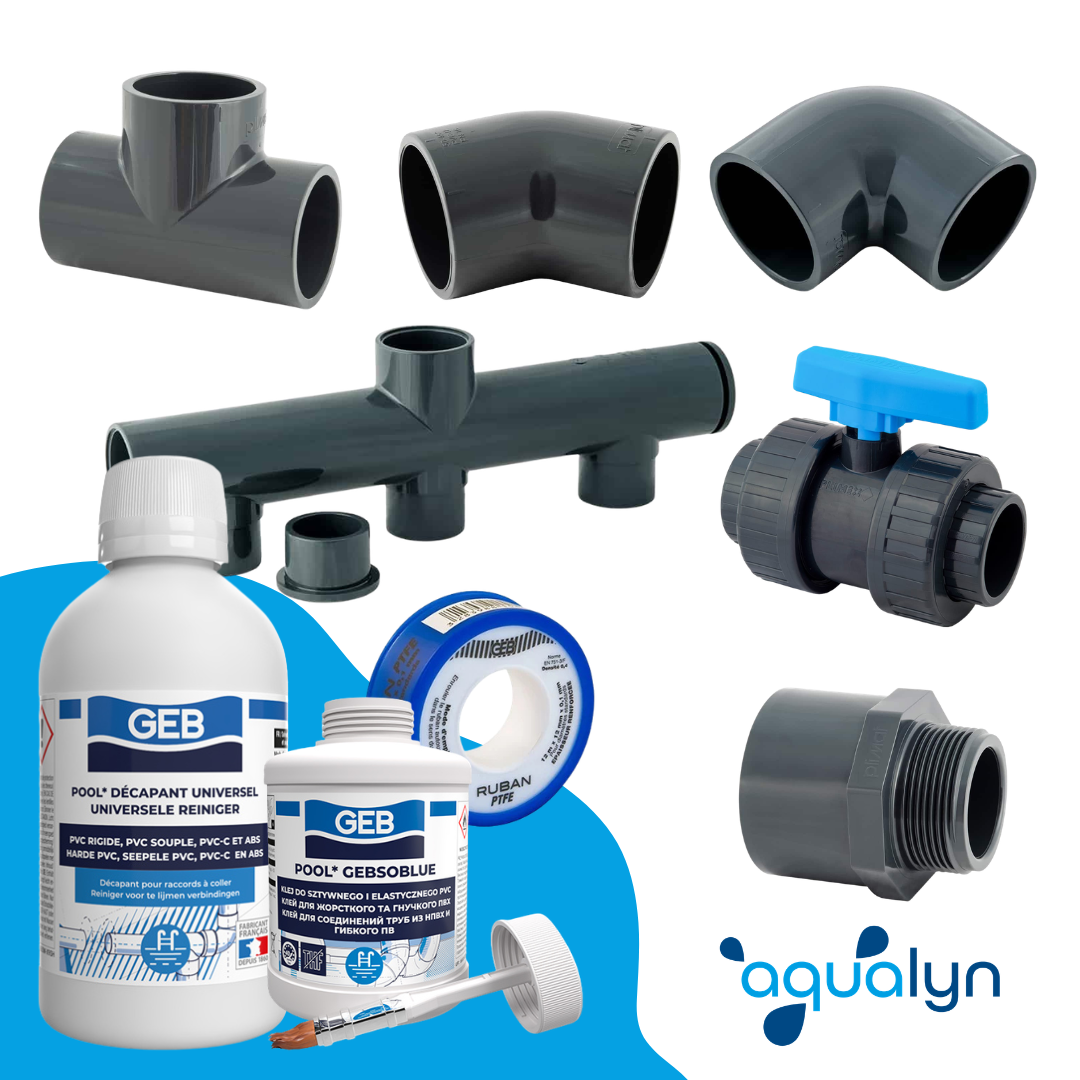 Aqualyn Schwimmbad-Verrohrungsset – verschiedene Durchmesser- und Inhaltsoptionen