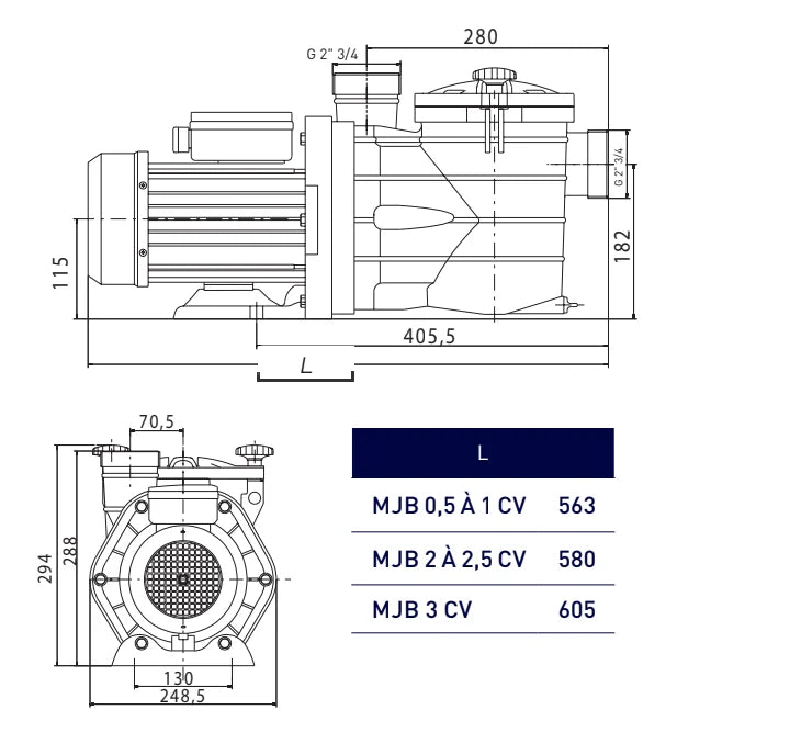 VIPOOL MJB Pumpe