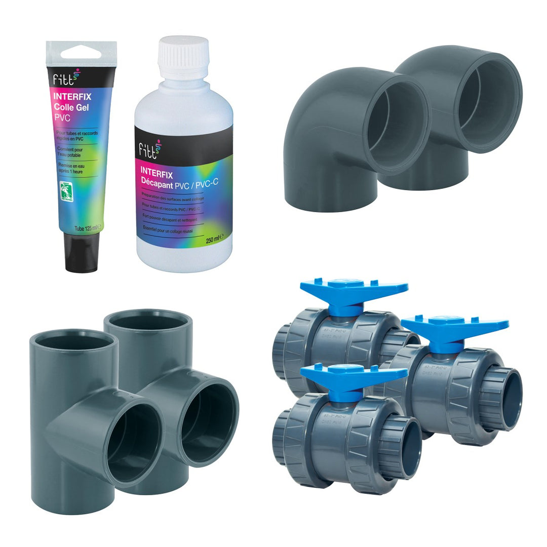 50-mm-Bypass-Kit für Wärmepumpe