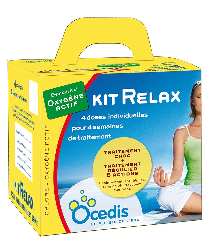 Océdis Relax Kit für 30 und 50 m³ Schwimmbecken - Komplettbehandlung für Schwimmbecken
